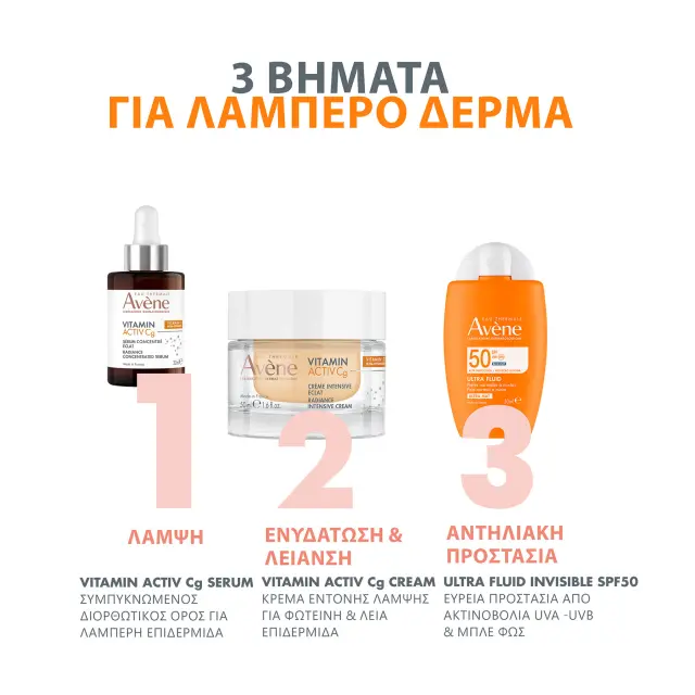 Avene Vitamin Activ Cg Κρέμα Εντατικής Λάμψης για το Πρόσωπο, 50ml 2