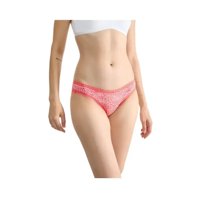Sloggi Γυναικείο Slip GO Crush Mini - Τριπλό Πακέτο, Χρώμα Yellow-Coral-Coral Print 2
