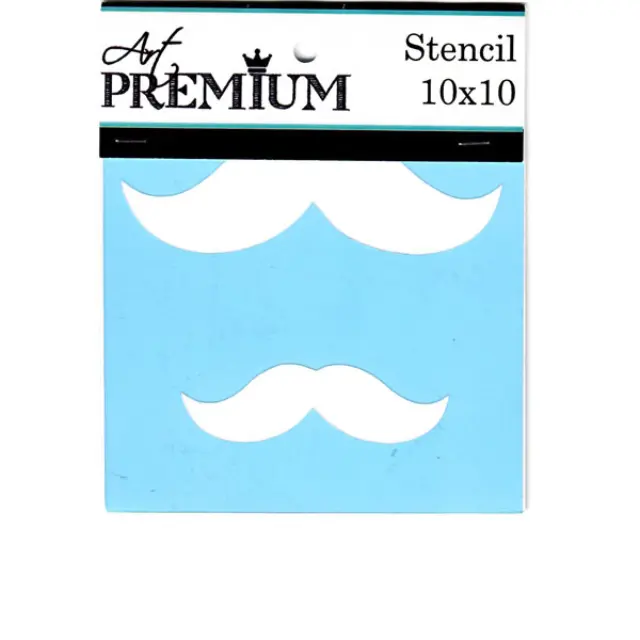 Στένσιλ Art Premium - 10x10cm - Μουστάκια