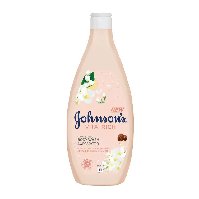 Johnson's Αφρόλουτρο Vita-Rich με Έλαιο Jojoba & Βιταμίνη Ε 750ml