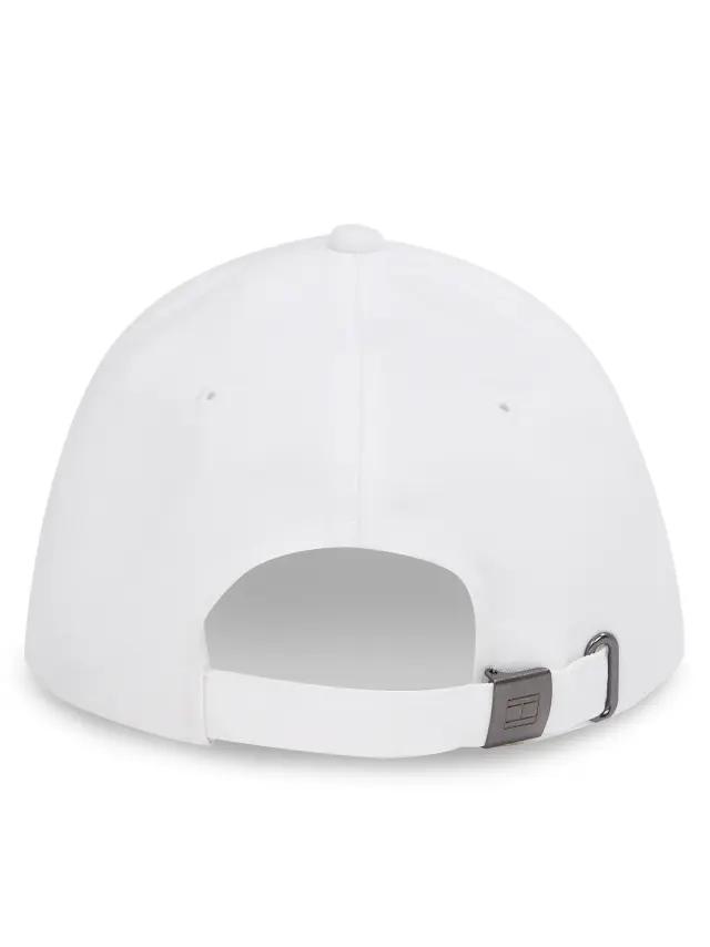 Tommy Hilfiger Ανδρικό Καπέλο Jockey Foundation Soft 6 Panel Cap Σκούρο Λευκό 2