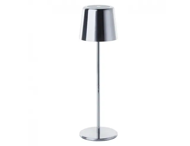 Επιτραπέζιο φωτιστικό LED Brilliant Xaana με μπαταρία, USB, ισχύ 4W και διαστάσεις 11x11x37cm - Ασημί 3