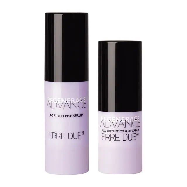 Erre Due Boost Your Skin Set: Age Defense Eye & Lip Cream + Age Defense Serum