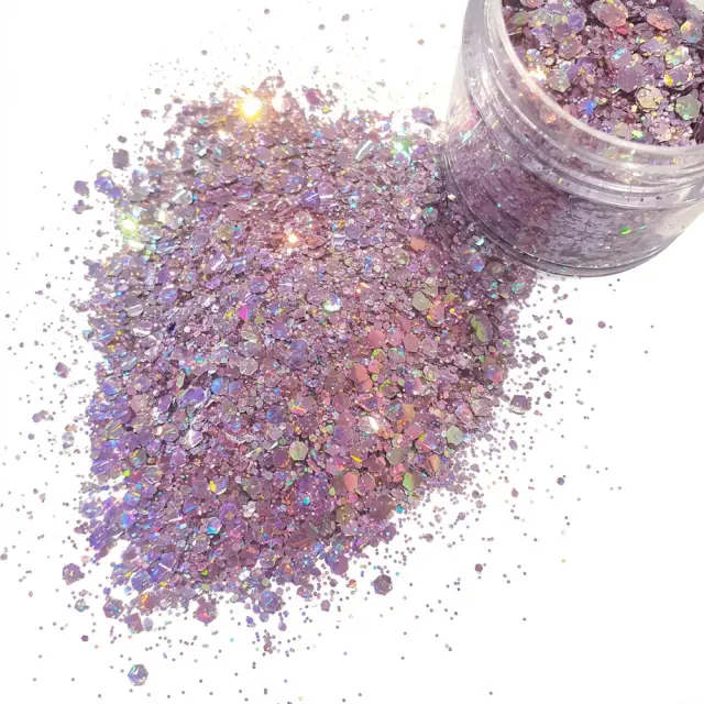 Chunky glitter 15gr, baby pink