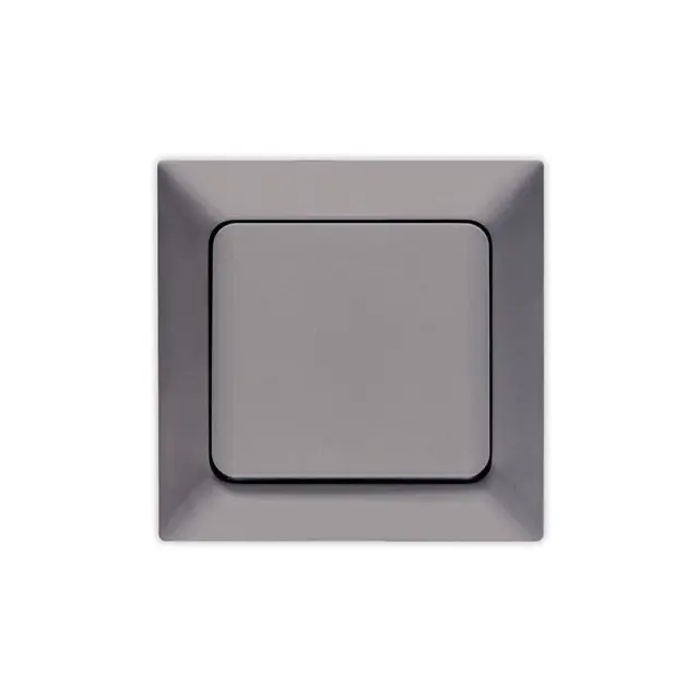 Διακόπτης Απλός Γραφίτης 8.2x8.2x3.5cm