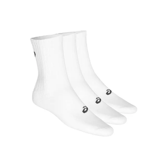 Asics Unisex 3 Pair Pack Cushioned Crew Socks Άσπρο 155204-0001 (Asics)