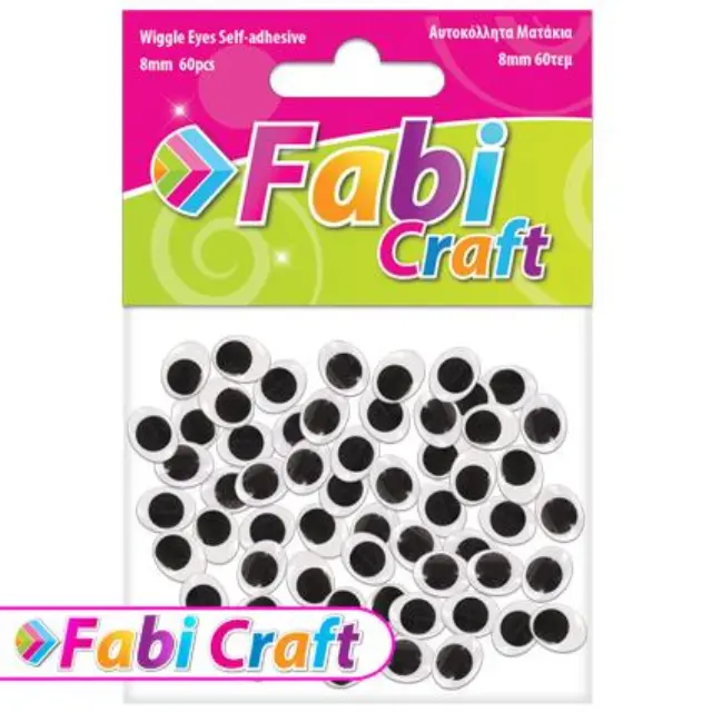 Ματάκια Αυτοκόλλητα Fabi Oval 8x10mm 70τεμ