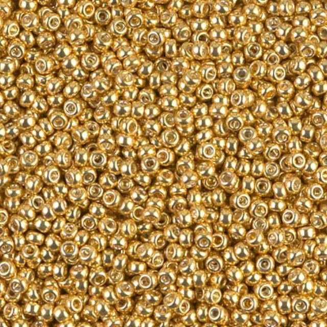 Χάντρα Miyuki Round Rocailles 11/0 - 1052 - Yellow Gold Galvanized ~10gr