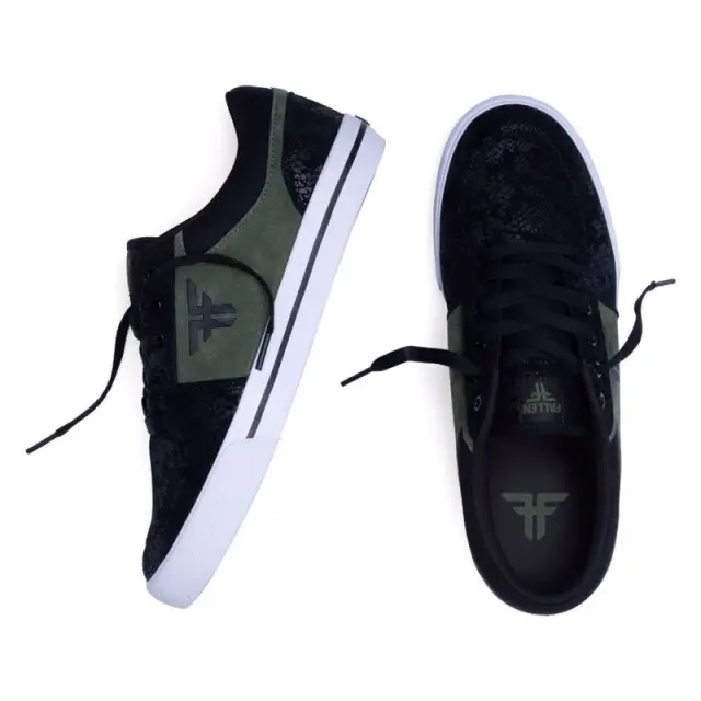 FALLEN Patriot Vulc Παπούτσια - Black/Forest/Snake Μαύρο-Πράσινο 3