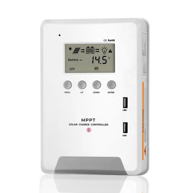 ΡΥΘΜΙΣΤΗΣ ΦΟΡΤΙΣΗΣ MPPT 30A, ΑΥΤΟΜΑΤΑ 12/24VDC + LCD ΟΘΟΝΗ / MPPT3024