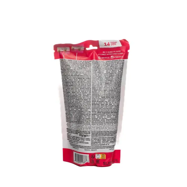 Organic Pops Βιολογικά Γλειφιτζούρια Φράουλα 87g 14τμχ 2