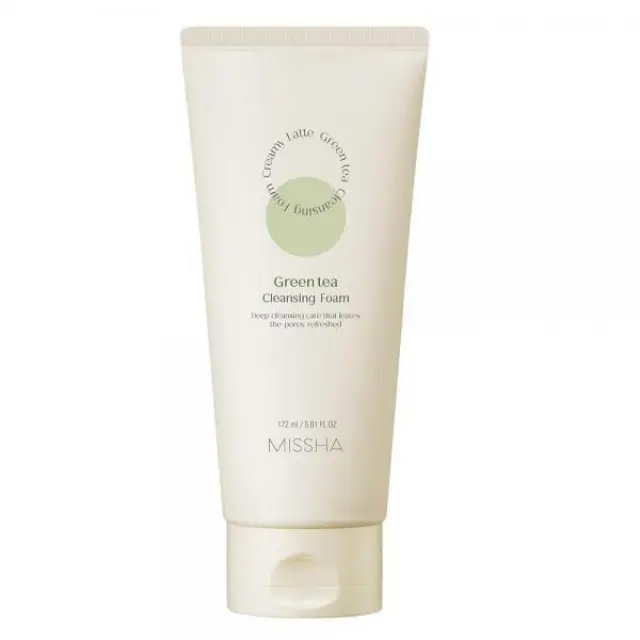 Missha Creamy Latte Green Tea Cleansing Foam 172ml