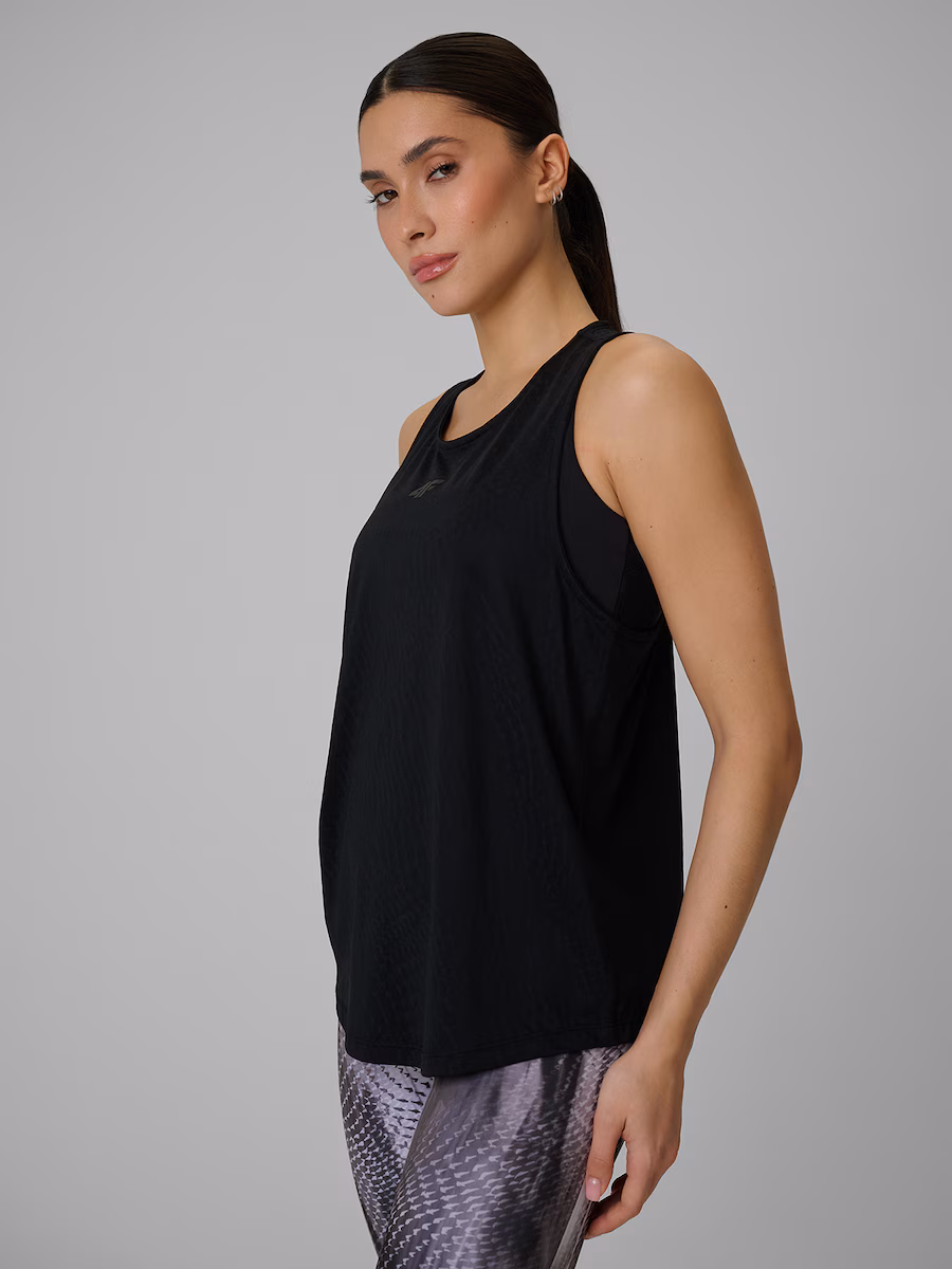 4F Sleeveless Fnk T-Shirt Deep Black 4FWSS26TFSLF743-20S 2