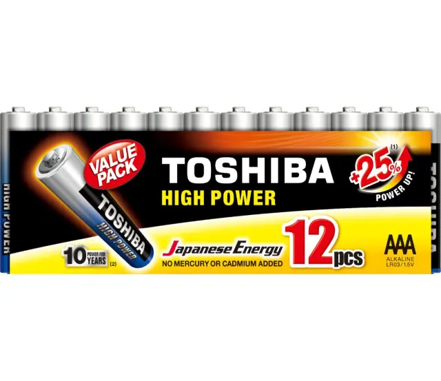 Μπαταρία MINI MINION LR03 AAA MP12 TOSHIBA 0258401