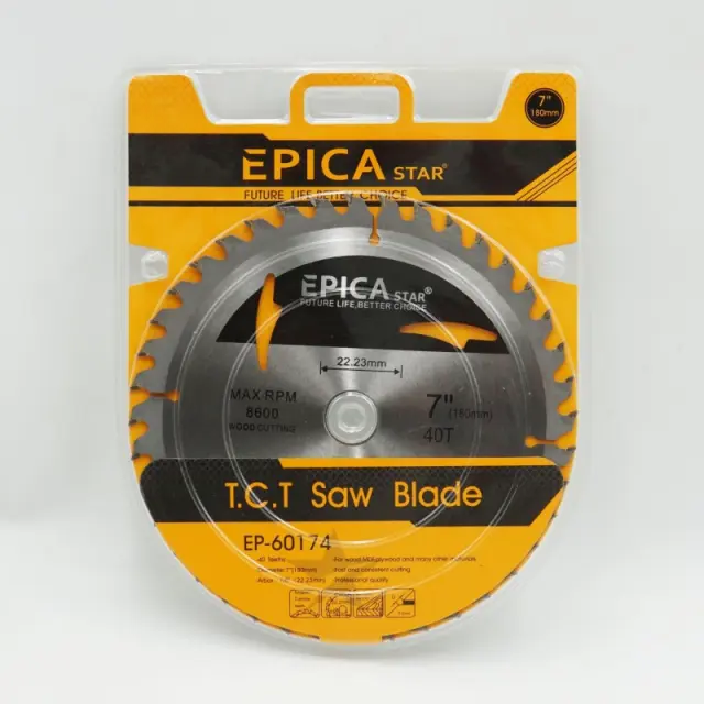 ΔΙΣΚΟΣ ΚΟΠΗΣ 40Τ 180mm EPICA STAR EP-60174