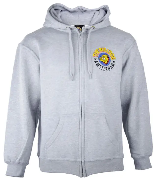 The Bulldog Amsterdam Φούτερ Original Zoodie με Φερμουάρ - Grey - Medium