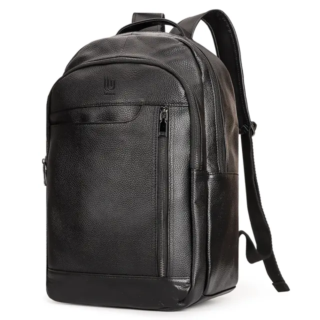 Δερμάτινη Μαύρη Τσάντα Πλάτης Backpack Laptop 15.6" Legend Accessories LGDBAG-2026