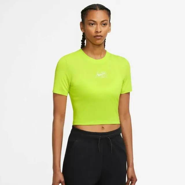 Nike Air Crop T-Shirt (DN5852-321) - Λαχανί