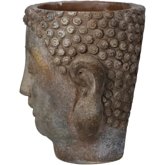 Κασπώ Βούδας Καφέ Τσιμέντο 12.5x11x13.5cm 3
