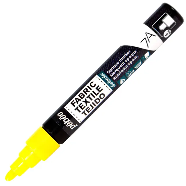 Pebeo Μαρκαδόρος Υφάσματος Καλυπτικός Μύτη 4mm - 02 Yellow