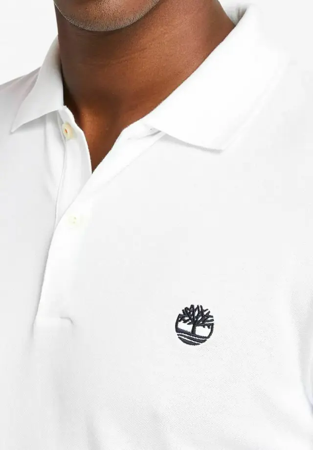 TIMBERLAND BASIC POLO ΜΠΛΟΥΖΑ ΑΝΔΡΙΚΗ - 100 WHITE 3
