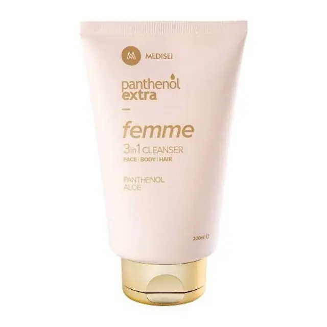 Panthenol Extra Femme 3 in 1 Cleanser Γυναικείο Καθαριστικό για Σώμα, Πρόσωπο και Μαλλιά, 200ml