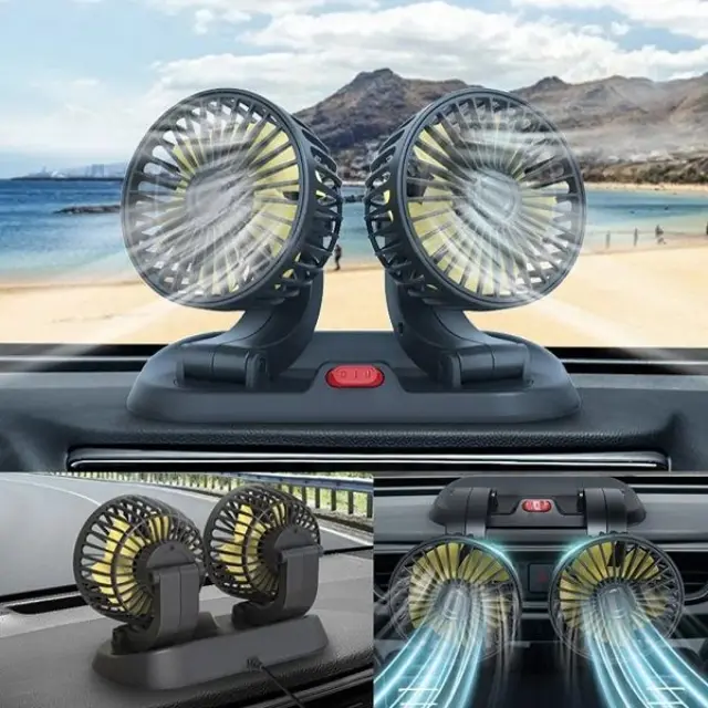 Ανεμιστήρας καμπίνας οχημάτων διπλός - 12V - R-Q11102-2 - 150876 2