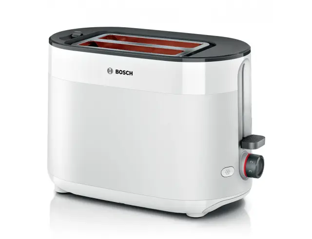 Φρυγανιέρα Bosch MyMoment Compact TAT2M121 με ισχύ 950W και χωρητικότητα 2 φέτες ψωμιού - White TAT2M121