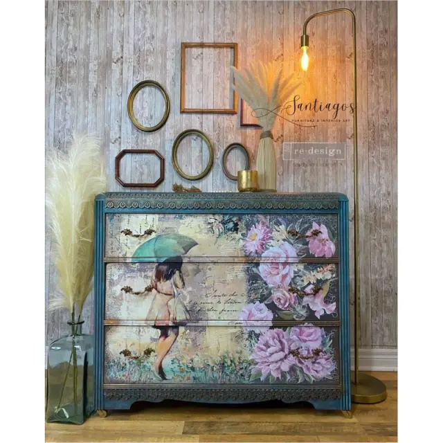 Decoupage Fiber Paper Prima Re-Design, Rainy Afternoon, 59.4x84.1cm 2