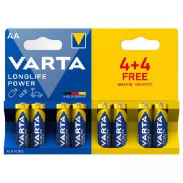 Μπαταρία Alkaline Varta Longlife Power AA LR06 (4+4 τεμ.) N36788 2