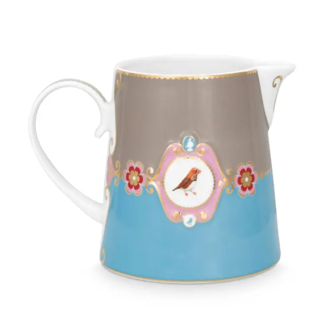 Pip Studio Γαλατιέρα 270ml Love birds (μπλε/χακί) 2