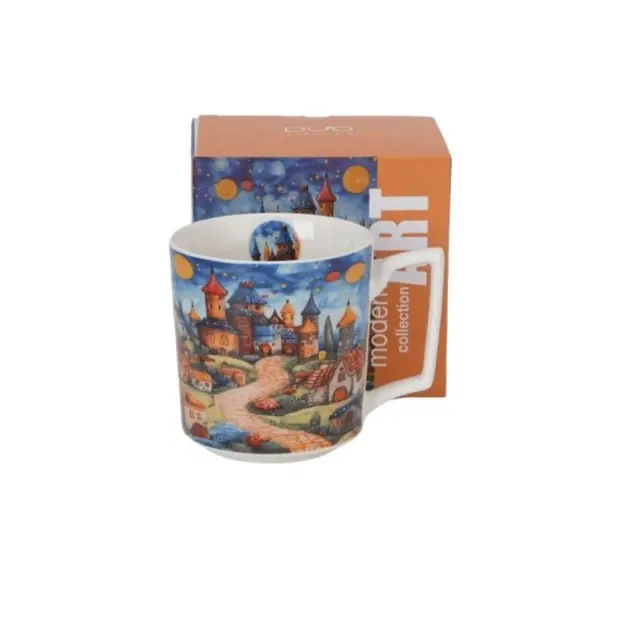 Duo gift Modern Art Πορσελάνινη Κούπα 450ml: Sleepy Kingdom