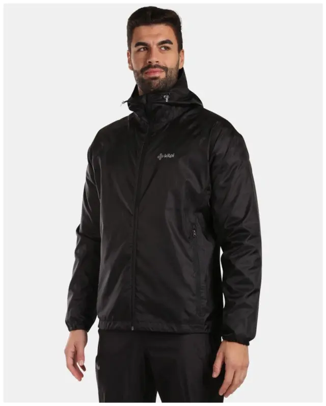 Αδιάβροχο Αντιανεμικό Μπουφάν Kilpi Unisex Jaluu-U Black - WU0180KI-BLK - M