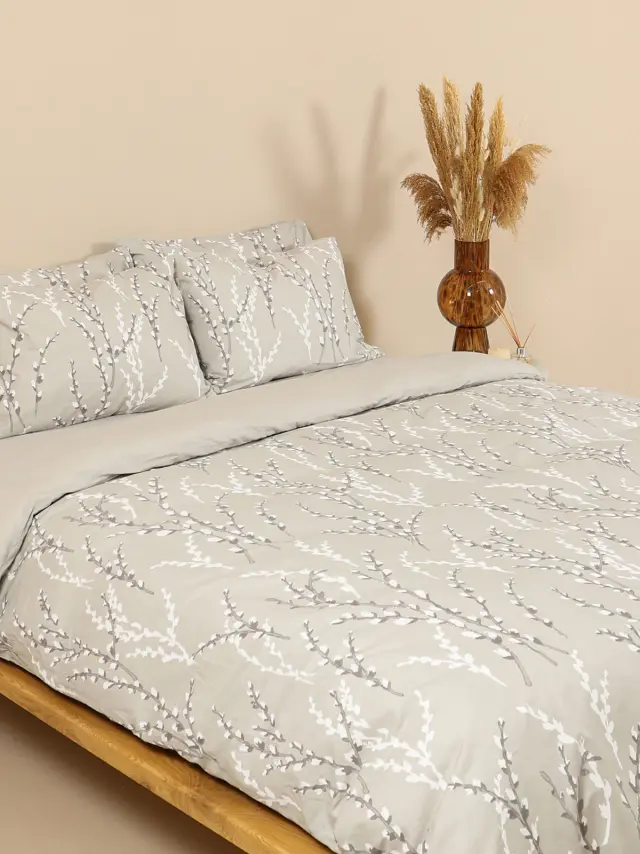 Σετ Σεντόνια Cotton Feelings 2054 Grey Μονό (165x270) Sunshine 3
