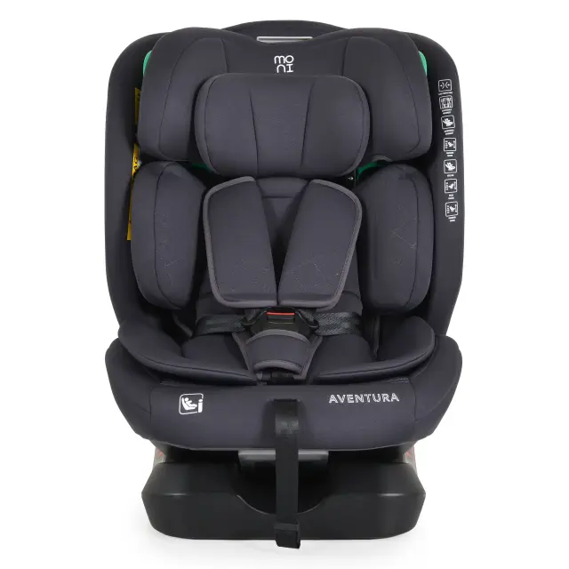 Moni Aventura Κάθισμα Αυτοκινήτου i-Size 40-150cm 0-36kg Grey 2