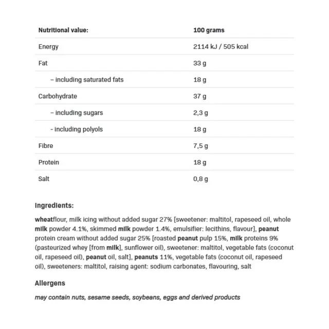 ALLNUTRITION Fitking Protein Cookies White Peanut, 96 g 2