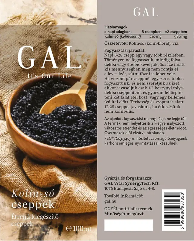 GAL Choline Salt Drops 2