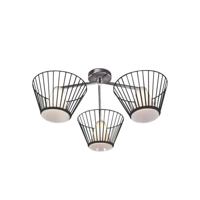 AcaLight Offer NETTO ΦΩΤΙΣΤΙΚΟ ΟΡΟΦΗΣ ΝΙΚΕΛΙΟ ΜΕΤΑΛΛΙΚΟ ΣΥΜΒΑΤΙΚΟ 3ΧG9 IP20 Φ610Χ280mm