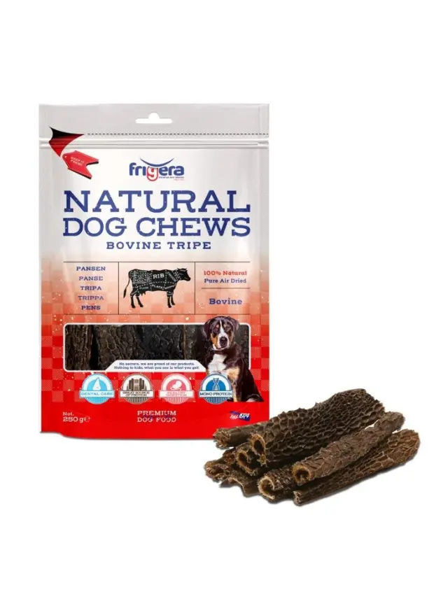 Friger- Natural Dog Chews Bovine tripe 250g- (402285851826- Pet Supplies