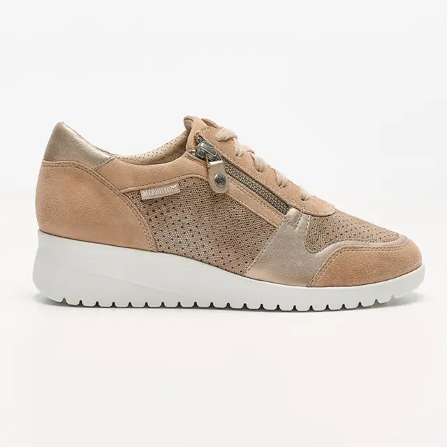 Mephisto Sneakers Γυναικείο δέρμα/δέρμα Nubuck Μπεζ MEP/IASMINA SAND