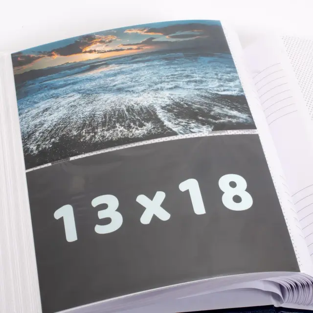 Άλμπουμ με θήκες 25x28cm για 100 φωτογραφίες 13χ18 Μπεζ (11118) 3
