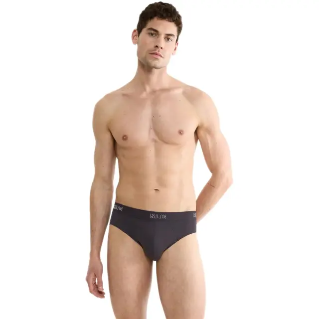 Sloggi Ανδρικό Slip SLG Base - Διπλό Πακέτο, Χρώμα Charcoal - S 2