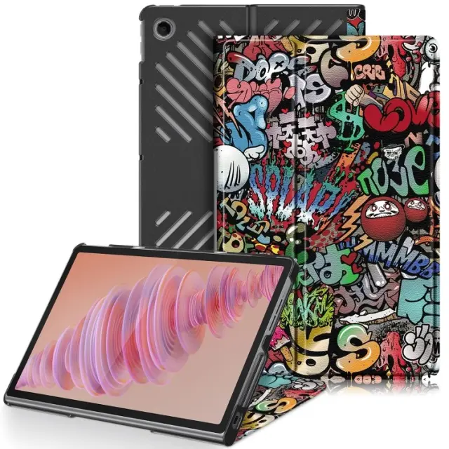 Flip Cover Θήκη για Lenovo Tab Plus 11.5- Graffiti OEM