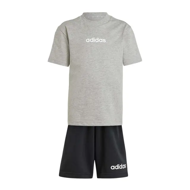 adidas Sportswear Kids Linear Tee Set Μαύρο - Γκρι JC9752 (adidas Sportswear) 2