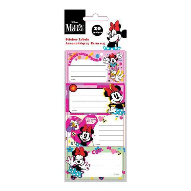 Diakakis Ετικέτες Αυτοκόλλητες 20 τεμ. Minnie (000563893)
