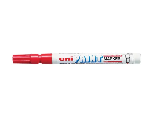 Μαρκαδόρος Σχεδίου Uni Paint Marker PX-21 Fine με πάχος μύτης 0.8-1.2mm - ΚόκκινοPX-21-KOKKINO