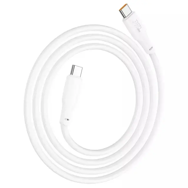 Καλώδιο Hoco X93 Force USB-C σε USB-C PD100W 3A για Γρήγορη Φόρτιση Λευκο 2m 2