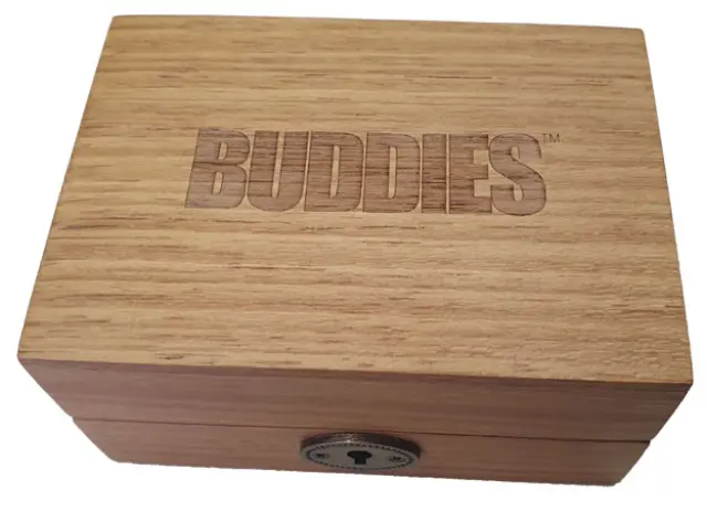 Buddies Wood Box - Ξύλινο Κουτί με Κλειδί 13x9x6.5cm