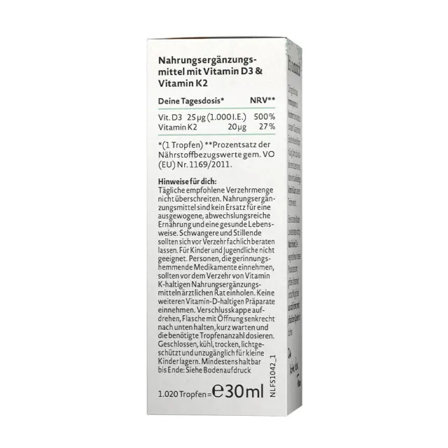 Nature Love Vitamin D3 & K2 2