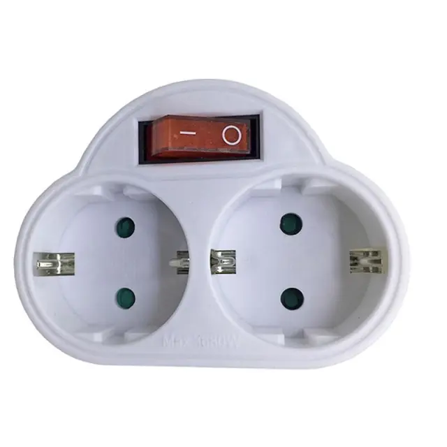 BORMANN BCR1145 - BORMANN BCR1145 Aντάπτορας Πρίζας 2 Σούκο με Διακόπτη (066316)